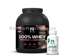 NEW 100% Whey Protein 2kg čokoláda + Magnesium 90 kapslí ZDARMA