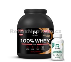 NEW 100% Whey Protein 2kg slaný arašídový karamel + Magnesium 90 kapslí ZDARMA