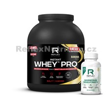 NEW Instant Whey PRO 2,2kg banán + Magnesium 90 kapslí ZDARMA